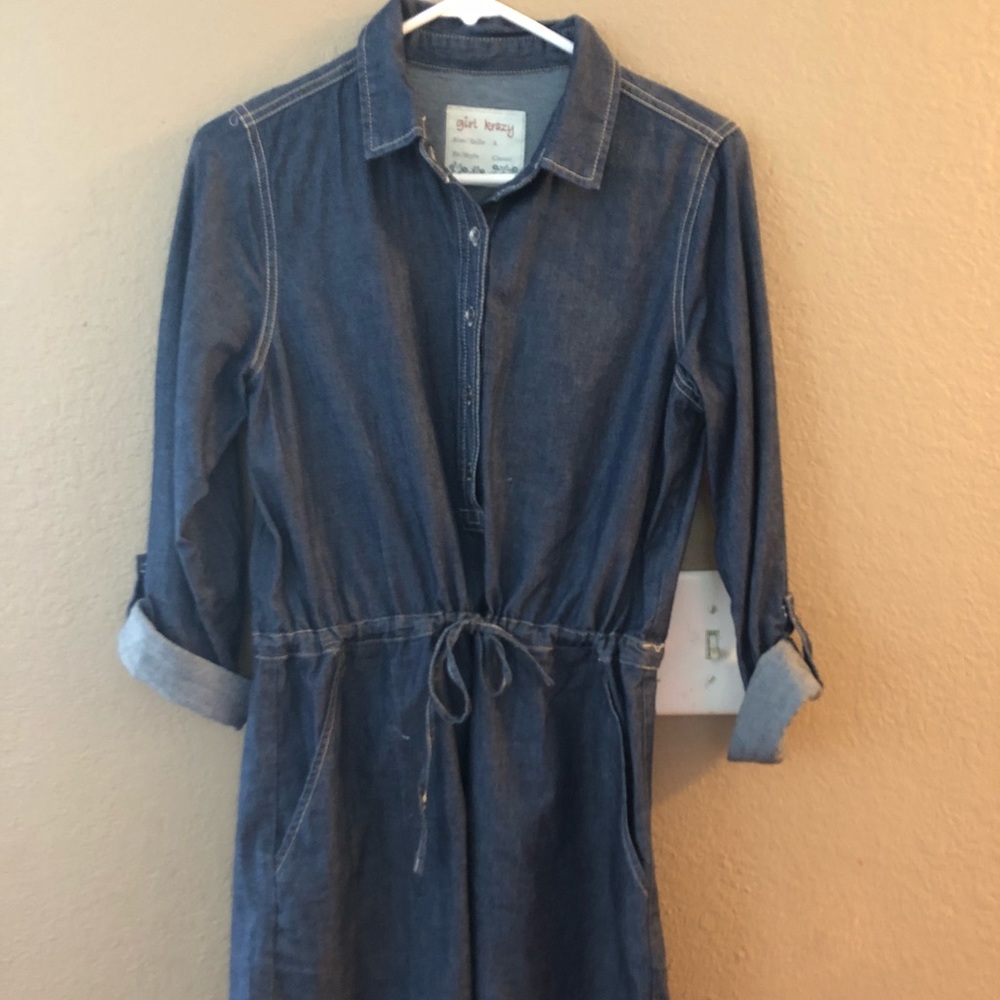 Denim shirt dress